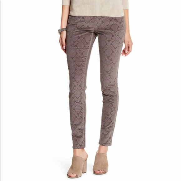 Jag Jeans Denim - JAG JEANS NORA DAMASK GREY SKINNY CORDUROY PANTS